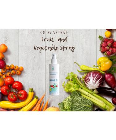 Natural Fruit & Vegetable Cleaner Spray - Phosphate-Free Eco-Friendly - 250 ml - Buy Online on GoSupps.com
