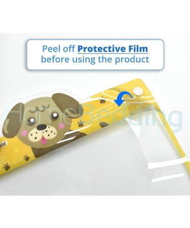 General Use Protective Face Shield Multi Packs Kids and Adult styles (5x Kids Shields Puppy) - Buy Online on GoSupps.com