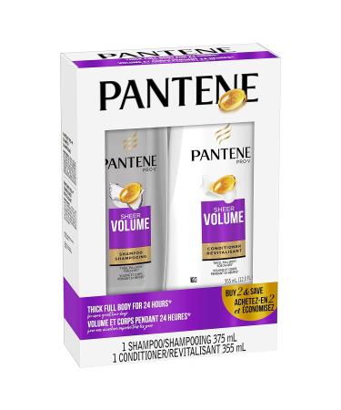Pantene Pro-V Sheer Volume Shampoo & Conditioner Set - 375ml + 355ml - Buy Online on GoSupps.com