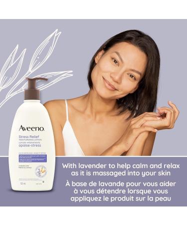 Aveeno Stress Relief Moisturizing Lotion - Lavender Ylang Ylang Oatmeal Chamomile - Sensitive Skin Dry Skin - 532 mL (Packaging May Vary) 354 ml (Pack of 1) - Buy Online on GoSupps.com