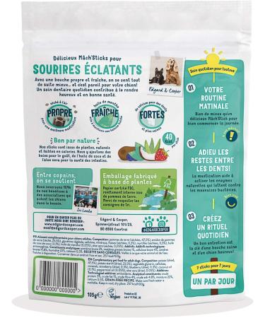 Edgard Cooper Dog Treats (Mint & Strawberry 7 Sticks x 8) Small One Per Day Low Calorie Long Lasting Effective Chew Fresh Breath - Buy Online on GoSupps.com