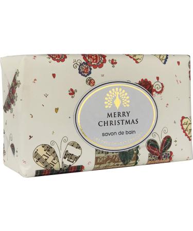 The English Soap Company Vintage Wrapped Shea Butter Soap Presents - Sandalwood & Lime 200g