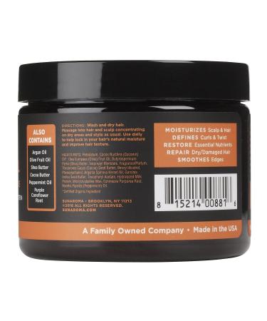 SUNAROMA Organic Coconut Oil Hair Pomade 5.5 oz - Natural Hair Styling Solution - Buy Online on GoSupps.com