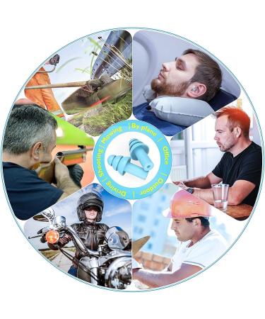 Edwinn Soft Ear Plugs - 4 Pairs for Sleeping, Snoring, Work, Concerts | 23dB Noise Cancelling Silicone Earplugs - Buy Online on GoSupps.com