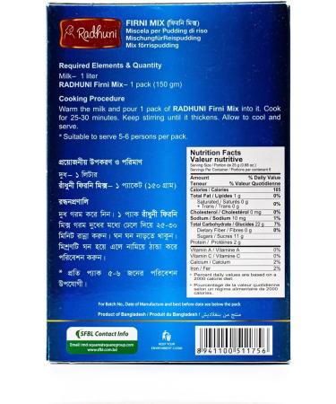 Radhuni Firni Mix 150gm X 3 packet from Square foods Bangladesh - Buy Online on GoSupps.com
