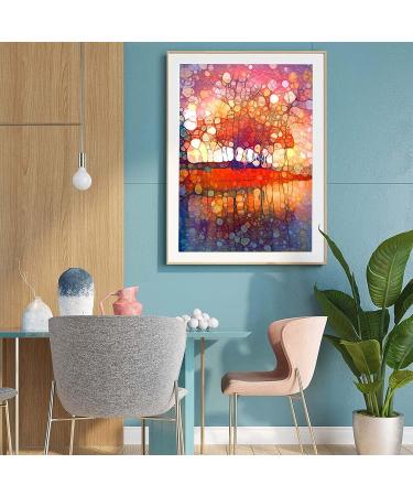 Sonsage Stained Glass Tree Diamond Painting Kit - 5D DIY Art with Diamonds for Wall Decor - 12x16 Inch - Buy Online on GoSupps.com