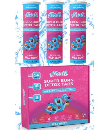 Alodi Super Fat-Burning Dissolvable Tablets Natural Ingredients Keto Friendly 0 Calories Gluten & Sugar Free Vegan Boosts Energy & Tastes Delicious! 54 Tablets (Wild Berry Flavor)