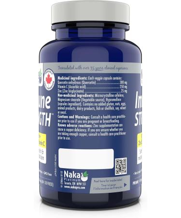 Immune Strength 90vcaps Quercetin + Zinc Bis + Vitamin C Made in Canada (60+30 vcaps) - Buy Online on GoSupps.com