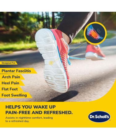 Dr. Scholl's Adjustable Neoprene Plantar Fasciitis Night Sock | S-XL | Pain Relief & Comfort - Buy Online on GoSupps.com