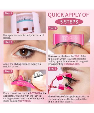 Shop Dual Magnetic Eyelashes - Reusable 4D Natural Look No Glue Easy to Apply Soft Magnets - Goddess Style C-Romantic Goddess - Buy Online on GoSupps.com