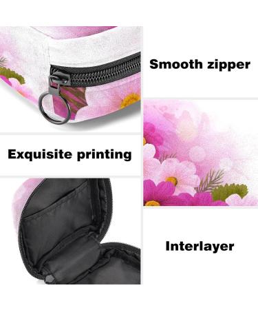 Blossoming Flowers Menstrual Pad & Cup Pocket Case - Stylish & Practical Sanitary Napkin Storage for Teens & Women - Buy Online on GoSupps.com