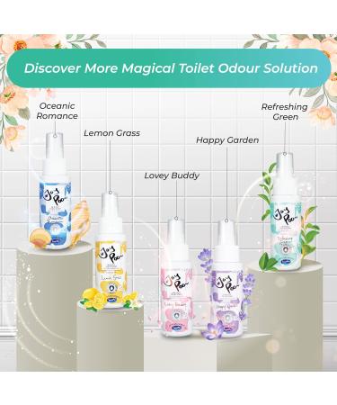 5X JoyPoo Toilet Odor Natural Essential Oil (Refreshing Green) 350 Sprays/Bottle - Buy Online on GoSupps.com
