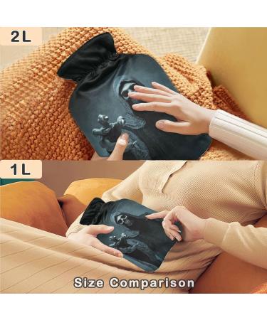 NAANLE Skull Sensensmann Hot Water Bottle 1L Transparent Hand/Foot Warmer for Pain Relief & Heat Therapy | International Shipping - Buy Online on GoSupps.com
