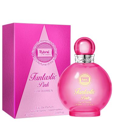 Hybrid & Company Fantastic Pink For Women Clectic Mixe Pizazz Giddy Wonderful Fragrance for Womens Perfume 3.4 Fl Oz