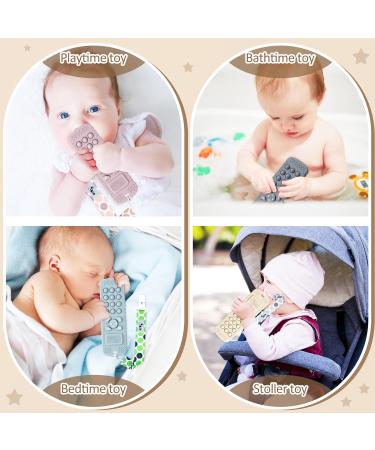2er-Pack BeiÃring Baby Handy - Silikon Kau-Ring f r Kleinkinder 3+ Monate | Beige & Blau - Ideal f r Schnuller und Zahnen - Buy Online on GoSupps.com