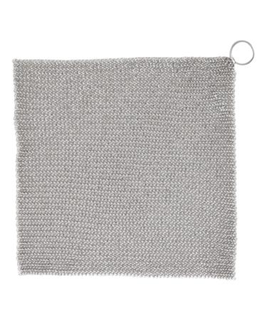 Cast Iron Scrubber Chef's Pans Cast Iron Cleaner Stainless Steel Scourer 20cm Nonstick Oil Chainmail Scrubber for Kitchen Pans Pot Griddles Skillets Cookware
