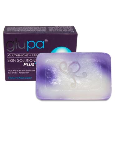 New Glupa Skin Solutions Plus Whitening Face and Body Bar 100 Grams