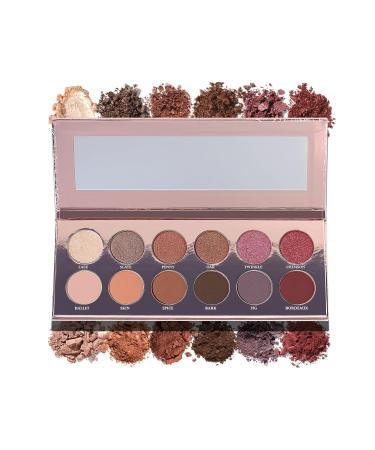 Girlactik The Essential Palette - 12 Color Eye Palette with Matte & Metallic Shades for International Shipping - Buy Online on GoSupps.com
