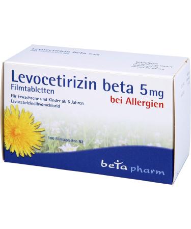 Buy Levocetirizine Beta 5 mg Film-Coated Tablets - 100 pcs | Fast International Shipping - Buy Online on GoSupps.com