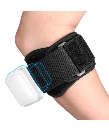 MOONSMILE Tennis Elbow Braces for Tendonitis and Tennis Elbow,Golfers Elbow Forearm Brace Straps and Compression Pad for Men and Women,Neoprene Wraps Tennis Elbow Support Band Relief (1, Black) Black 1