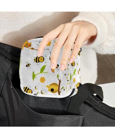 Buy Honeybee-Blumen Women's Portable Menstrual Cup Bag | Zippered Napkin Storage for Teens & Women - Buy Online on GoSupps.com