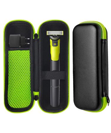 Hard shell travel case for Philips Norelco Oneblade and Oneblade Pro Face Body Hybrid ElektroMrimmer and razor 3/5/7/9 Elektrorasierer for Braun Series