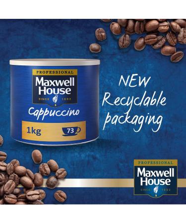 Maxwell House Cappuccino Instant Coffee 1kg Box - Buy Online on GoSupps.com