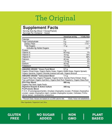 Buy Amazing Grass Green Superfood Antioxidant Sweet Berry 14.8 oz | Nutrient-Rich Superfood - Buy Online on GoSupps.com