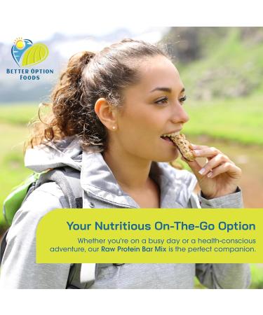 Raw Protein Bar Mix - SuperSEED High Protein Blend with Hemp Sesame Sunflower & Flax Seeds - Non-GMO Gluten-Free No Bake Bars - Better Option Foods 10 oz - Buy Online on GoSupps.com