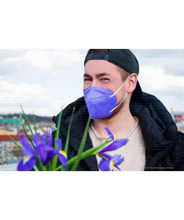 Buy Promedicalcare Colored FFP2 Mouth Protection Masks - 10 Pack Purple | High-Quality Single-Packed FFP2 Masks for Optimal Protection - Buy Online on GoSupps.com