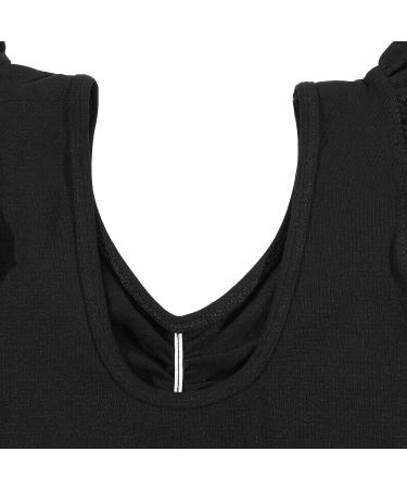 HIPPOSEUS Girls Long & Short Sleeve Leotard for Gymnastics, Dance, Ballet - Black, Size 8-9 Years - Buy Online on GoSupps.com