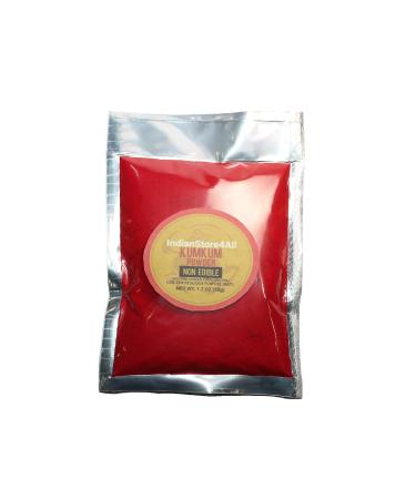 IS4A India Pure Dark Red Kumkum | Kum Kum | Bindi Powder | Sindoor Powder | Powder for Pooja and Other Hindu Rituals 1.7 OZ (50g)