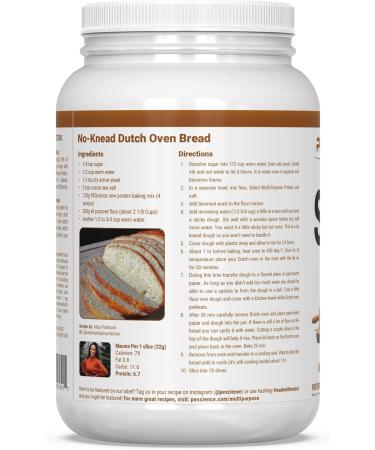 PEScience Select Multi-Purpose Unflavored Protein Powder, Low Carb, Keto Friendly, Gluten Free, Whey and Casein Blend, Protein Powder for Baking and Smoothies - Unflavored - 27 Servings - Buy Online on GoSupps.com