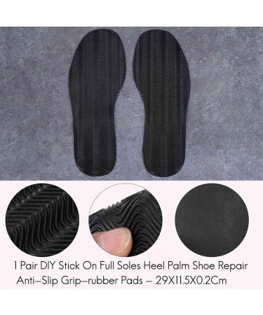 DIY Stick On Shoe Sole Repair Pads - Anti-Grip Rubber - 1 Pair - 29x11.5cm - International Shipping - Buy Online on GoSupps.com
