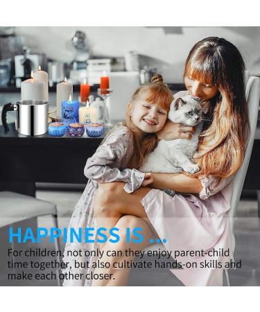 DINGPAI 44oz Double Boiler Wax Melting Pot | Stainless Steel Candle Making Pouring Pitcher with Spoon | Heat-Resistant Handle and Dripless Spout - Buy Online on GoSupps.com