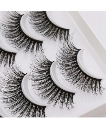 Balawin 80 Pairs 3D Chemical Fiber Lashes Natural False Eyelashes Dramatic Volume Lashes Makeup Extension Eyelashes - Buy Online on GoSupps.com