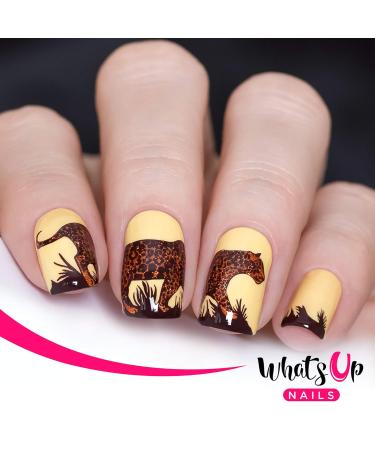 Whats Up Nails A015 Amazonian Cuddlers Stamping Plate Unique Nail Art Design Tool for Professional & DIY Enthusiasts | International Shipping Available - Buy Online on GoSupps.com