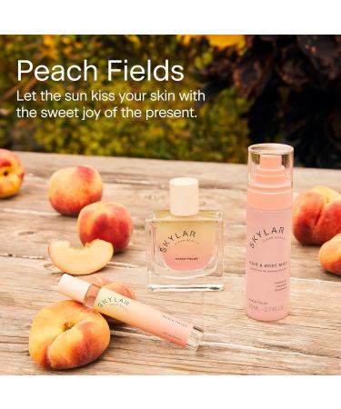 Skylar Peach Fields Hair & Body Mist | Hypoallergenic & Clean Fragrance | Vegan Cruelty Free and Safe For Sensitive Skin | 80 ML 2.7 Fl Oz - Buy Online on GoSupps.com