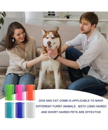 BLMHTWO 12 Pieces Nit Comb Nit Combs Plastic Flea Comb Double Sided Lice Combs with Dense Fine Tooth Smooth Durable Effective Removing Fleas Head Lice Combs for Thick Hair Kids Cats Pets 6 Colors - Buy Online on GoSupps.com