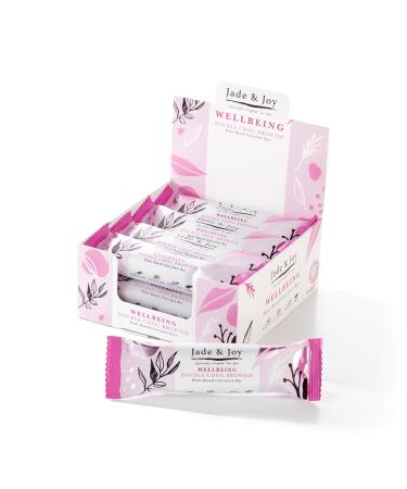 Jade & Joy Wellbeing Double Choc Brownie - Low Calories High in Protein and Fibre Low in Sugar Gluten and Dairy Free - 12 x 44g