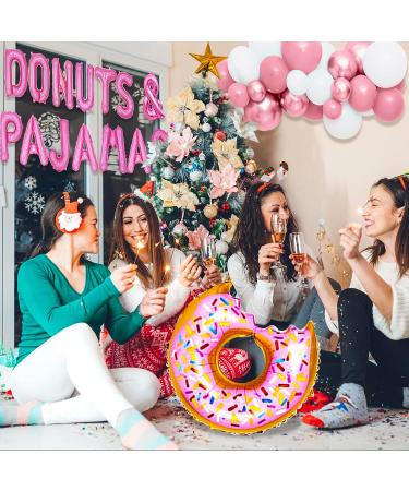 LaVenty Donuts & Pajamas Decoration Donuts &Â Pajamas Balloons PajamasÂ Party Decoration Slumber Party Decoration GirlsÂ Night Decoration Pink - Buy Online on GoSupps.com