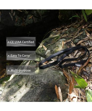 Newdoar 16mm Nylon Climbing Loop Sling Runner - 22KN (4840 LB) Anchor System & Abseiling Equipment - 71inch/180cm - Perfect for Tree Work - Black - Buy Online on GoSupps.com