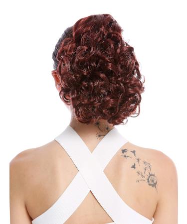 WIG ME UP MKB-22-V-131 Short Curly Braid Ponytail Hairpiece - Voluminous Red-Brown Rust-Brown Hair Extension - Buy Online on GoSupps.com