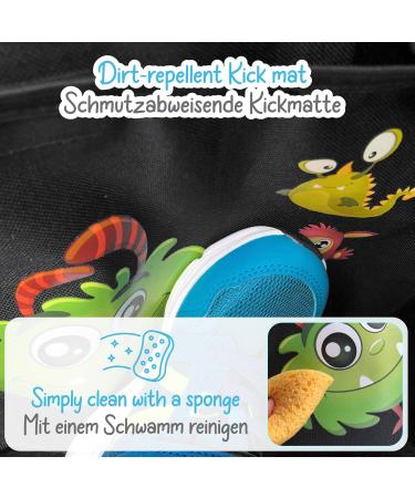 Heckbo Monster Car Backrest Organizer for Kids | Large Storage Tablet Pocket & Thermal Bag | Perfect Rear Seat Organizer - Buy Online on GoSupps.com