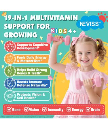 NEVISS Melatonin Gummies 60mg + Kids Multivitamin Soft Chews - Buy Online on GoSupps.com