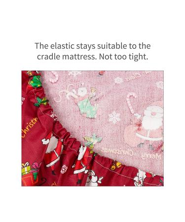 Babygoal Christmas Play Playard Sheets for Boys & Girls 100% Organic Cotton  2 Pack 27"x39"x4" 2CYXW22-B Cotton-Christmas Playard Sheet/Mini Crib Sheet - Buy Online on GoSupps.com