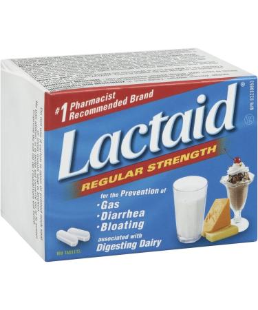 Lactaid Regular Strength Chewable Tablets - Fast-Acting Relief for Lactose Intolerance - Buy Online on GoSupps.com