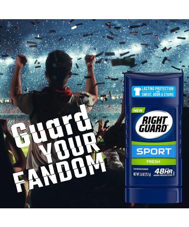 Right Guard Sport Antiperspirant 3.0 oz - Pack of 4 | Up to 48HR Freshness - Buy Online on GoSupps.com