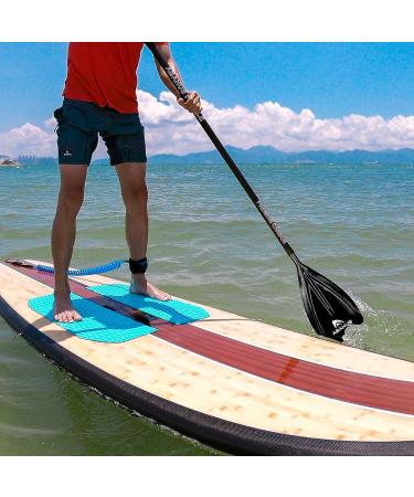 Abahub 1 x 3 Section Carbon Fiber SUP Paddle - Adjustable 67''-86'' | Lightweight Carbon Shaft | Plastic Blade | Includes Paddle Bag | Available in Various Colors - Buy Online on GoSupps.com
