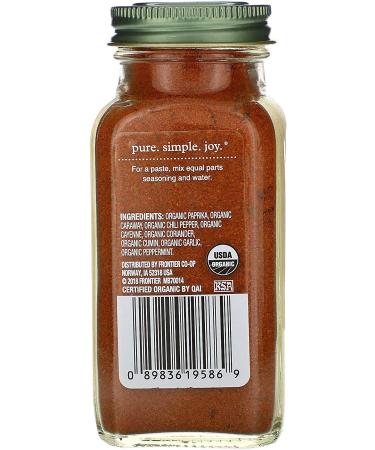 Simply Organic Harissa Seasoning 3.20 oz - Authentic Spicy Flavor for Your Dishes - Buy Online on GoSupps.com